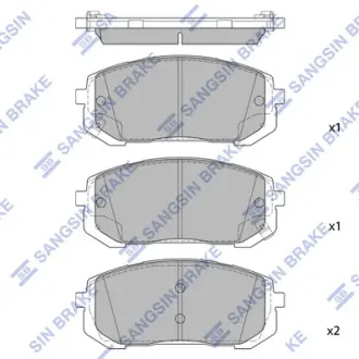 Колодки гальмівні передні Elantra (CN7) (20-) HI-Q Hi-Q (SANGSIN) SP4461