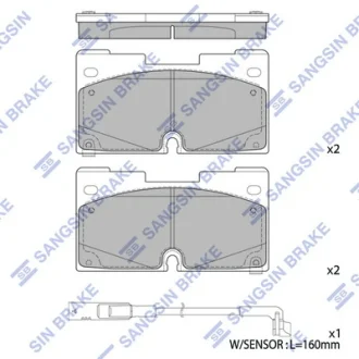Колодки гальмівні передні Chevrolet Tahoe (22-), GMC Yukon (22-), Cadillac Escalade (22-) HI-Q Hi-Q (SANGSIN) SP4506