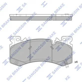 Колодки гальмівні передні Chevrolet Tahoe (22-), GMC Yukon (22-), Cadillac Escalade (22-) HI-Q Hi-Q (SANGSIN) SP4546