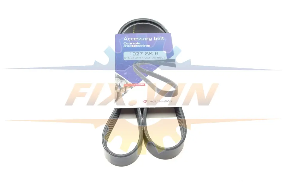 Ремінь генератора Ford Focus/Kuga 1.5EcoBoost 14- (6PK1027) HUTCHINSON 1027 SK 6 (фото 1)
