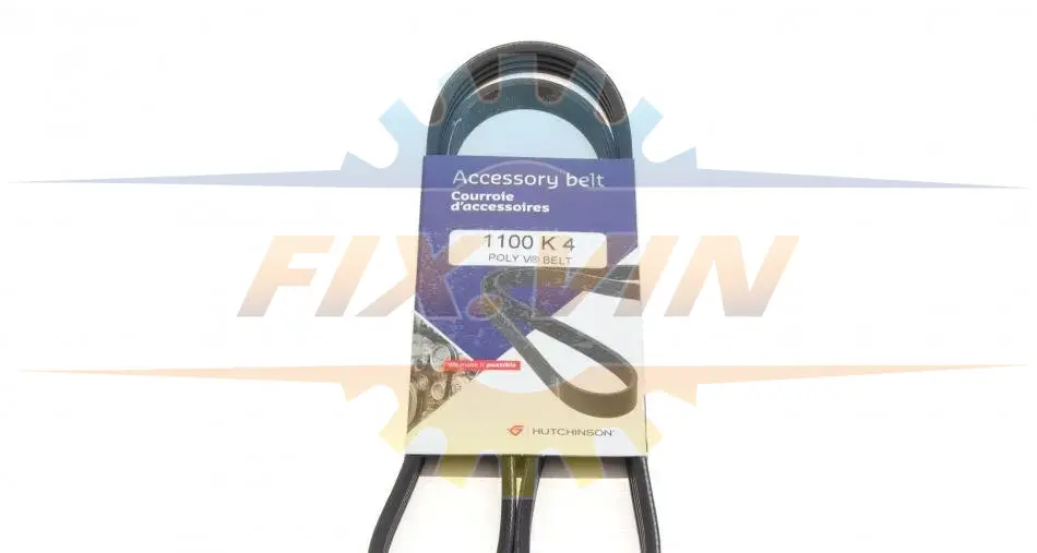 Ремінь генератора Fiat/Lancia/Nissan/Subaru (4PK1100) HUTCHINSON 1100 K 4 (фото 1)