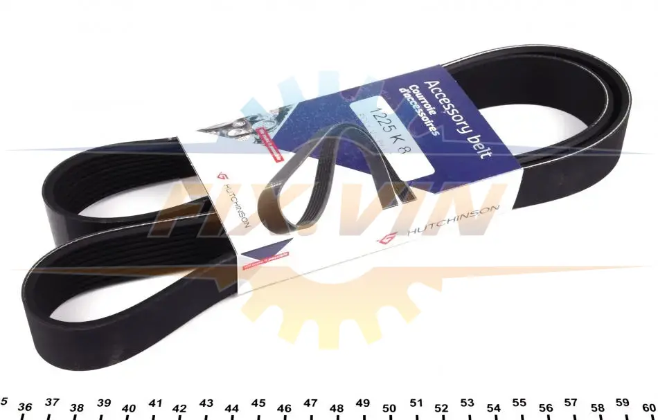 Ремінь генератора Mazda 3/5/6 2.0 DI/CD 02-10 (8PK1225) 1225 K 8 HUTCHINSON 1225K8 (фото 1)