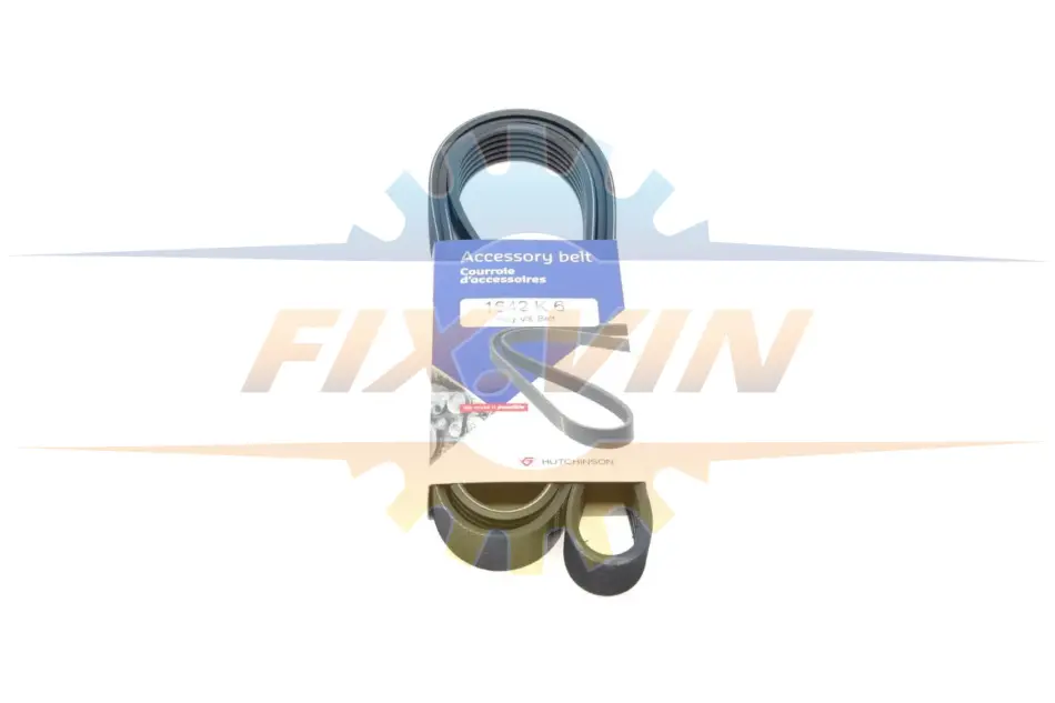Ремінь генератора VW LT 2.8TDI 96KW/Ford Transit 2.0DI 00-14 (6PK1642) HUTCHINSON 1642 K 6 (фото 1)