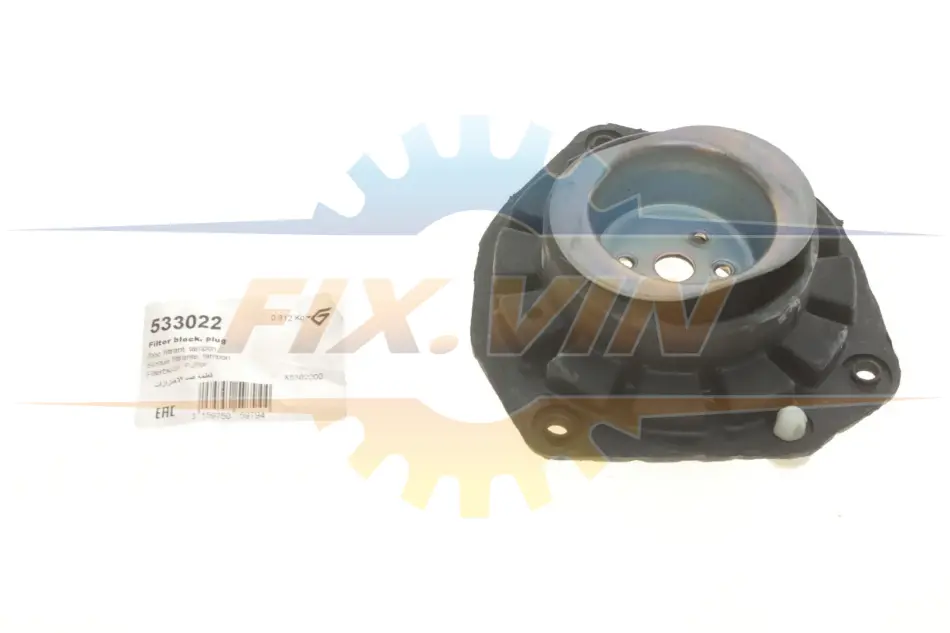 Подушка амортизатора (переднього) Renault Megane II/Scenic II 04- HUTCHINSON 533022 (фото 1)