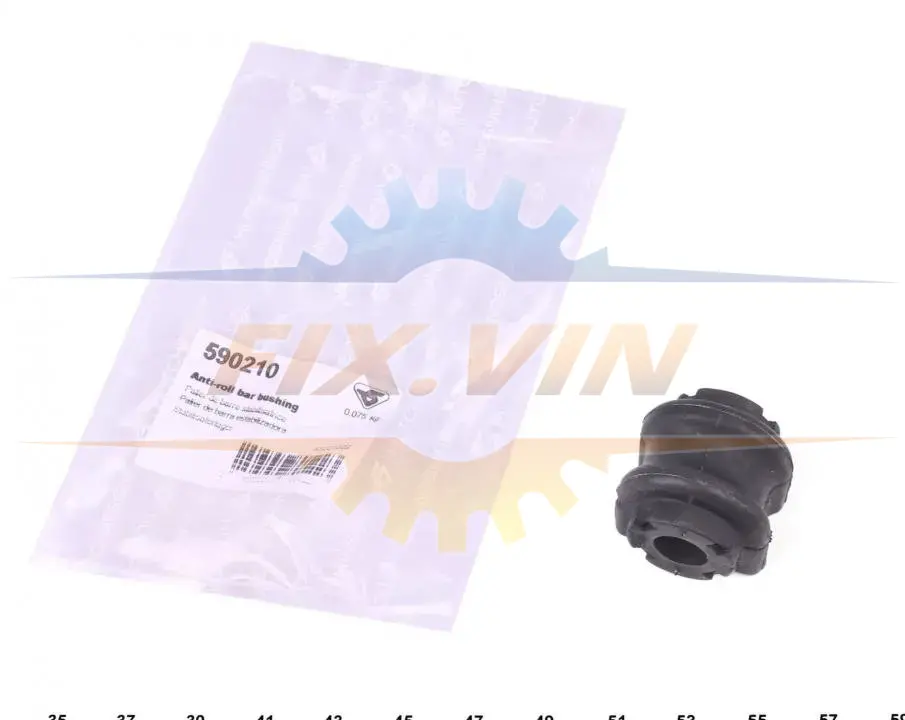 Втулка стабілізатора (переднього) Renault Kangoo 1.5dCi/1.6 i 08- (d=18) HUTCHINSON 590210 (фото 1)