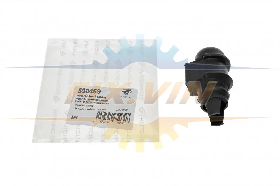 Втулка стабілізатора (переднього) Renault Megane I 1.4-1.8 99-03 (d=23,5mm) HUTCHINSON 590469 (фото 1)