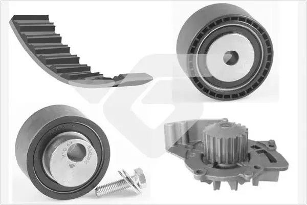 Комплект ГРМ з водяним насосом 2,2tdi Citroen Jumper, Peugeot Boxer 02-06 Hutchinson HUTCHINSON KH197WP60 (фото 1)