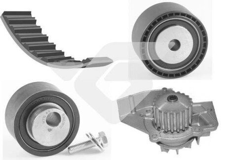 Помпа води + комплект ремня ГРМ HUTCHINSON KH 70WP31