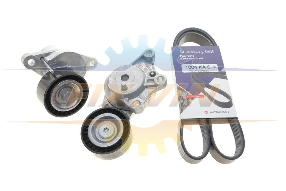 Комплект ременя генератора Peugeot 208/2008 1.6BlueHDi 13- (6PK1004) HUTCHINSON KHV 269 (фото 1)