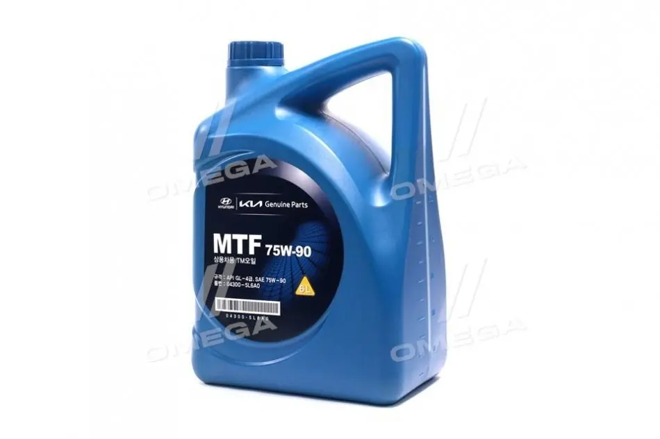 Олива трансміс. Mobis Hyundai/Kia MTF Gear Oil 75W-90 (Каністра 6л) HYUNDAI/KIA/MOBIS 04300-5L6A0 (фото 1)