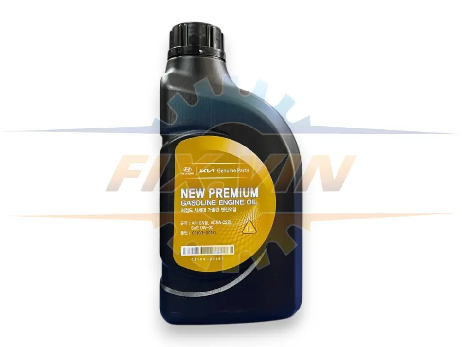 Олива моторна New Premium Gasoline Engine Oil 0W-20, 1л HYUNDAI/KIA/MOBIS 05100-00161 (фото 1)