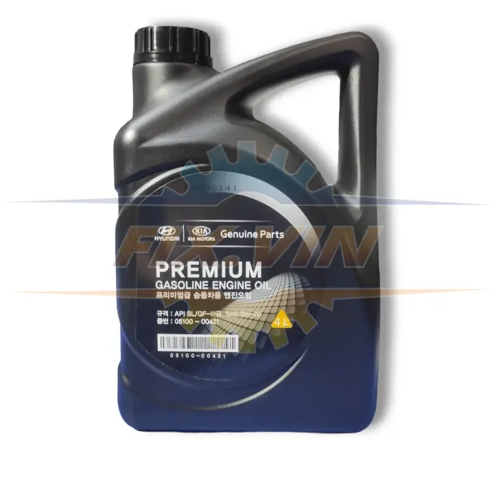 Олива моторна HYUNDAI-KIA Premium Gasoline 5W-20 4л HYUNDAI/KIA/MOBIS 05100-00421 (фото 1)