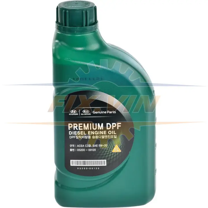 Олива моторна HYUNDAI Premium DPF Diesel 5W30 1л HYUNDAI/KIA/MOBIS 05200-00120 (фото 1)