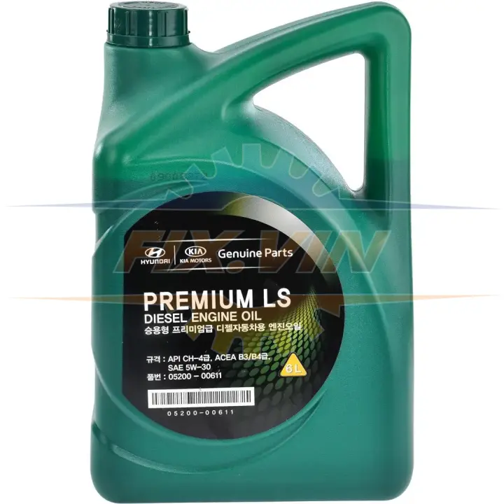Олива моторна HYUNDAI/KIA 5W-30 Premium LS Diesel 6л HYUNDAI/KIA/MOBIS 0520000611 (фото 1)