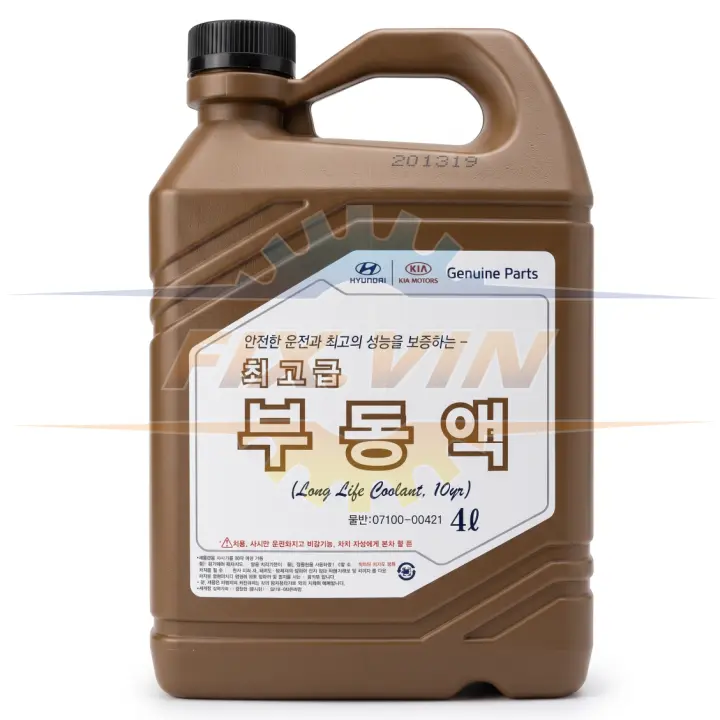 Антифриз Long Life Coolant 10 years концентрат рожевий 4л HYUNDAI/KIA/MOBIS 07100-00421 (фото 1)