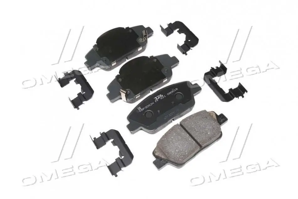 Колодки гальмівні дискові (вир-во Mobis) HYUNDAI/KIA/MOBIS 581012TA00 (фото 1)