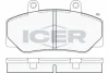 Гальмівні колодки /BN571370GDB970 ICER 180837 (фото 1)