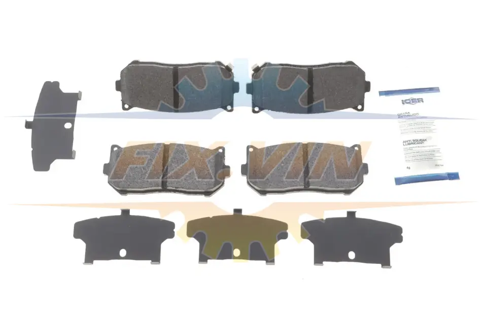 Колодки гальмівні (передні) Kia Cerato 01-04/Carens 00-/Clarus 96-/Sephia 93-97/Shuma 97-04 ICER 181669 (фото 1)