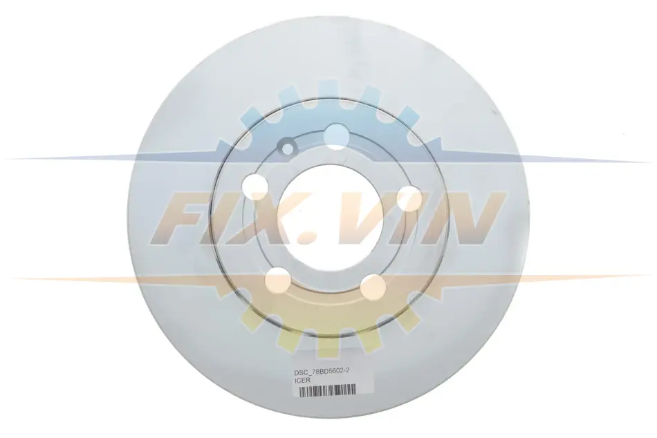 Диск гальмівний (передній) Skoda Fabia/Octavia 98-15/VW Golf 97-07/Polo 01- (256x22)(корозія) ICER DSC_78BD5602-2 (фото 1)