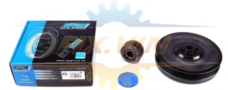 Шків колінвалу + шків генератора VW LT/T4/Crafter 2.5TDI IJS GROUP 17-1029KIT A (фото 1)