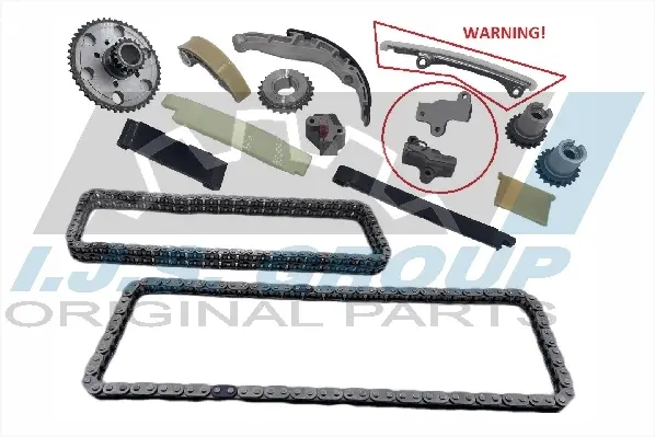 Комплект ланцюга ГРМ (верхній) Nissan Navara (D40) 2.5 dCi 4WD, 05-, 106/128kw (YD25DDTi) IJS GROUP 40-1146FK (фото 1)