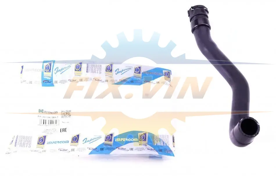 Патрубок системи охолодження Ford Fiesta 1.25-1.6 02-12 IMPERGOM 221316 (фото 1)