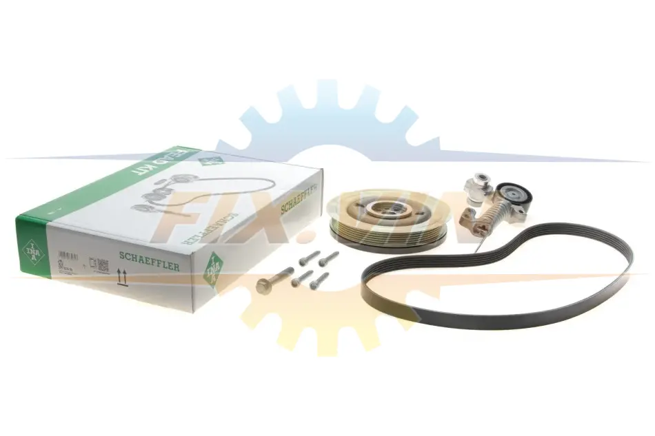 Комплект ременя генератора Volvo S60/S80/S90/V40/V60/V70/V90/XC40/XC60/XC70/XC90 13- (6PK1180) INA 529037420 (фото 1)