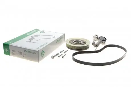 Комплект ременя генератора Volvo S60/S80/S90/V40/V60/V70/V90/XC40/XC60/XC70/XC90 13- (6PK1180) INA 529037420
