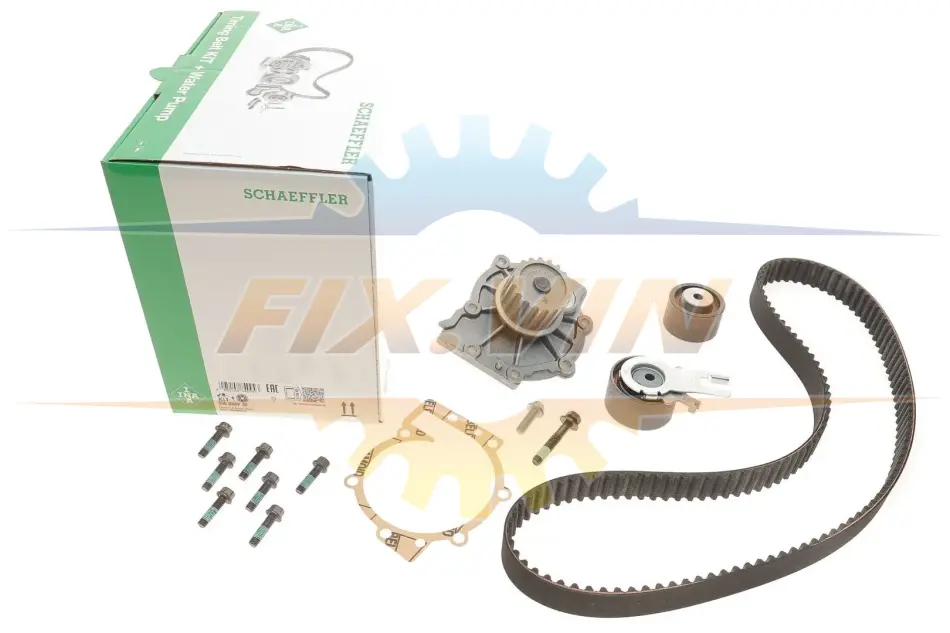 Водяний насос + комплект ременя ГРМ VOLVO XC90 I D3/D5 06/02 - 01/15 (Вир-во) INA 530 0582 30 (фото 1)