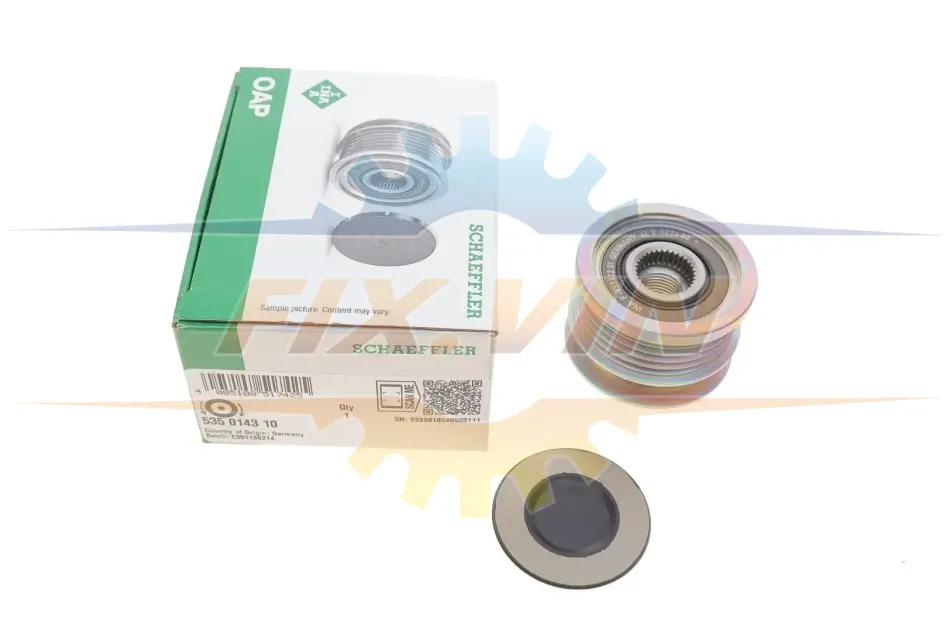 Шків генератора Opel Astra H/Vectra C/Zafira B 1.6-1.9 CDTI 05-15 INA 535 0143 10 (фото 1)
