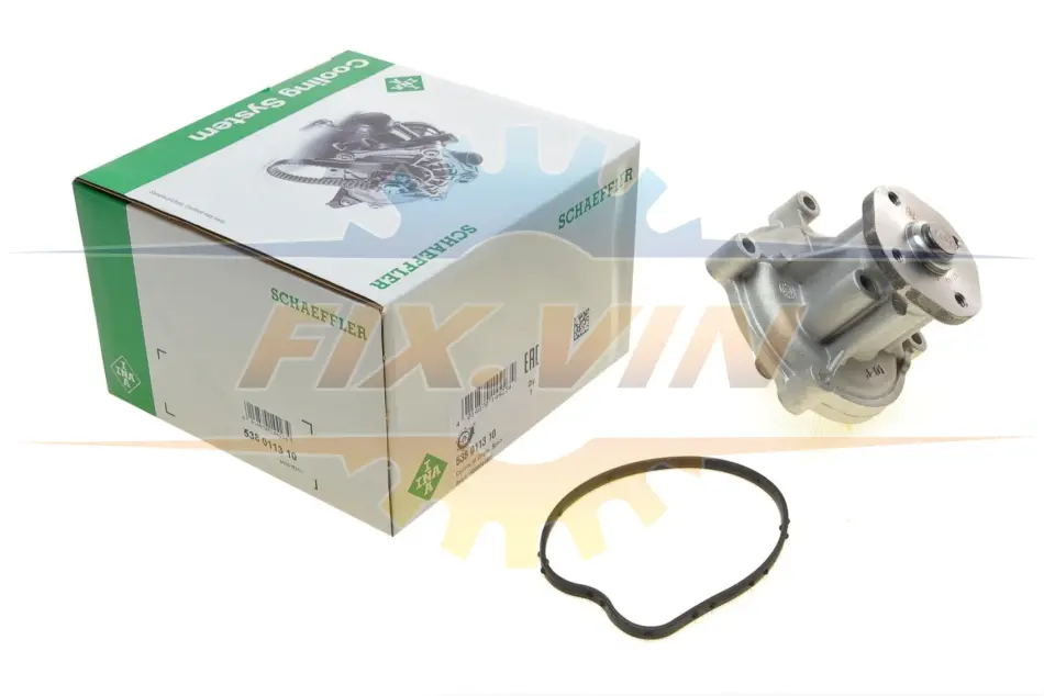 Насос охолоджуючої рідини, з ущільненням MERCEDES A (W169), B SPORTS TOURER (W245) RVI MASCOTT MITSUBISHI COLT VI SMART FORFOUR 1.5-2.8D 01.99-06.12 INA 538 0113 10 (фото 1)