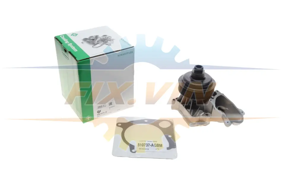 Помпа води BMW 3 (E46)/7 (E65/E66/E67)/X5 (E53) 3.0d 01-06, M47/M57 538 0174 10 INA 538017410 (фото 1)