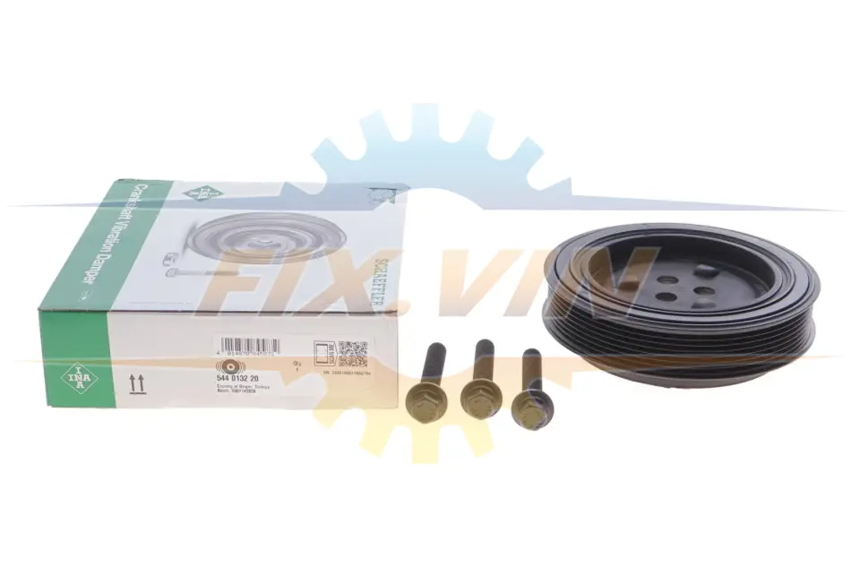 Шків колінчастого валу Ford Transit 2.2-2.4TDCI 06- (RWD) (7PK) (з болтом) INA 544 0132 20 (фото 1)