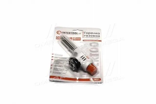 Горелка газовая, пьезозажигание на регуляторе.(INTERTOOL) Intertool GB-0021 (фото 1)