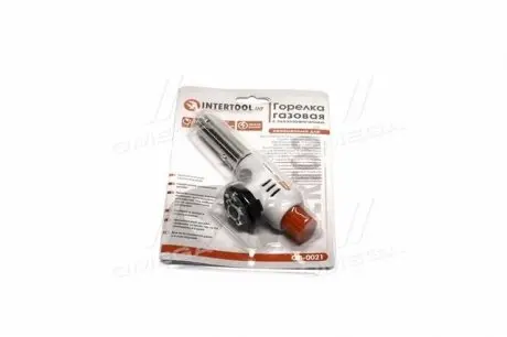 Горелка газовая, пьезозажигание на регуляторе.(INTERTOOL) Intertool GB-0021