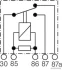 Реле 10A, 20A 12V Audi, SEAT, Skoda, VW (вир-во Elparts) JAKOPARTS 75614601 (фото 3)