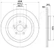 LEXUS Диск гальмівний задній RX 15- JAPANPARTS DP267C (фото 2)