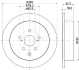 TOYOTA диск гальмівний задн.Lexus RX 450h 09- JAPANPARTS DP268C (фото 2)