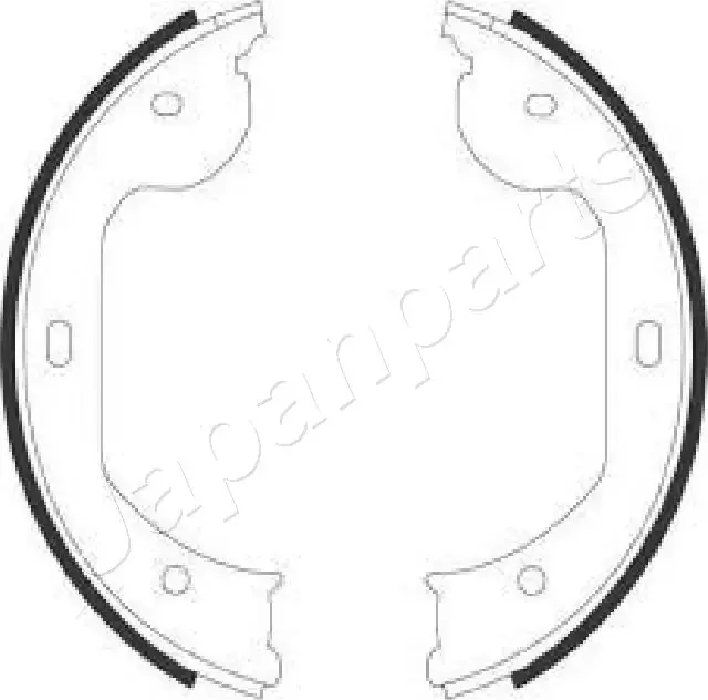 BMW К-т гальм. колодок стоянкового гальмоза 5 E60, 7 E65/E66, X5 E53, X3 E83 JAPANPARTS GF0104AF (фото 1)