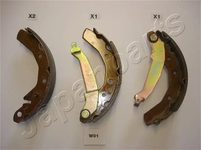 Комлект тормозных накладок JAPANPARTS GFW01AF (фото 1)