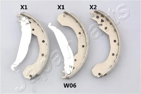 Комлект тормозных накладок JAPANPARTS GFW06AF