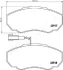 К-т гальмівних колодок CITROEN JUMPER 1000/1400kg JAPANPARTS PA0222AF (фото 2)