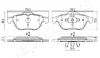 Гальмівні колодки RENAULT P. ESPACE/LAGUNA/VEL SATIS 01- JAPANPARTS PA0706AF (фото 2)