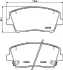 KIA Комплект гальмівних колодок STINGER (CK) 2.0 T-GDI 17- JAPANPARTS PAK34AF (фото 2)