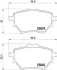 CITROEN Тормозные колодки задн.C4 Grand Picaasso, C4 Picasso 13-, PEUGEOT 308 JAPANPARTS PP0614AF (фото 2)
