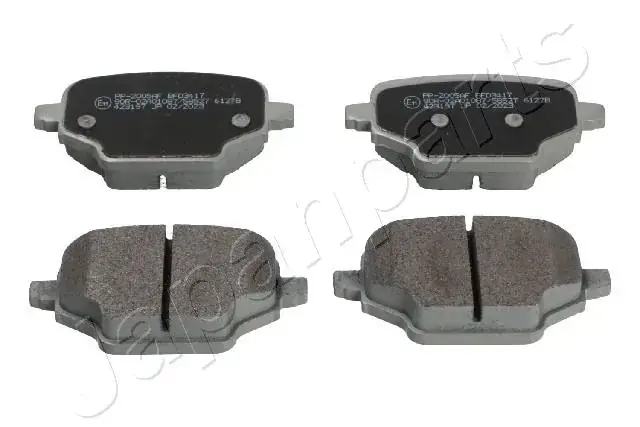 CITROEN гальмівні колодки задн. BERLINGO 18-, OPEL COMBO 18-, TOYOTA JAPANPARTS PP2005AF (фото 1)