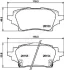 TOYOTA К-т задніх гальм. колодок C-HR 16- JAPANPARTS PP263AF (фото 2)