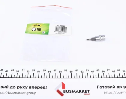 Біта Torx T10 + адаптер під ключ 1/4" JBM 10129