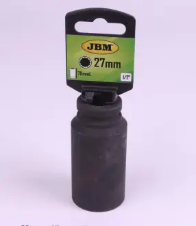 Головка торцева ударна 1/2" 27 мм 12-граней Long 78 мм JBM 11613
