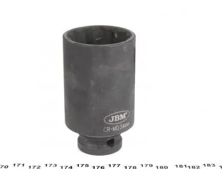 Головка торцева ударна 1/2" 34 мм 12-граней Long 78 мм JBM 11617